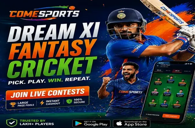 Come (Come App) fantasy cricket & matchday visual 1